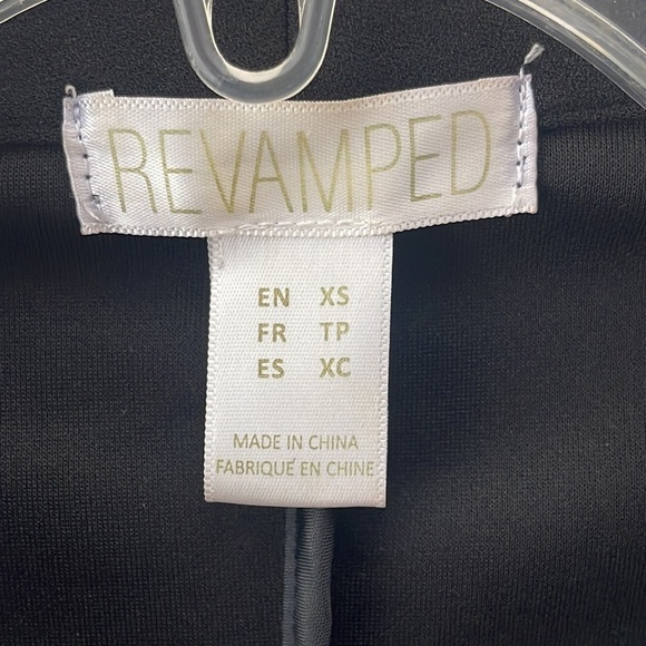 🆕 REVAMPED Blazer jacket black Size XS - Picture 4 of 4